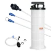 VEVOR Fluid Extractor, 1.74 Gallons (6.5 Liters), Manual Hand-Operated Oil Changer Vacuum Fluid Extractor with Dipstick and Hose, Oil Extractor Change Pump for Automotive Fluids Vacuum Evacuation