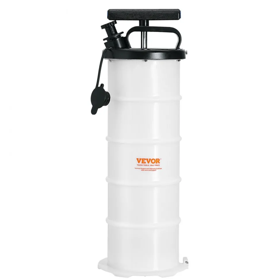 VEVOR Fluid Extractor, 1.74 Gallons (6.5 Liters), Manual Hand-Operated Oil Changer Vacuum Fluid Extractor with Dipstick and Hose, Oil Extractor Change Pump for Automotive Fluids Vacuum Evacuation