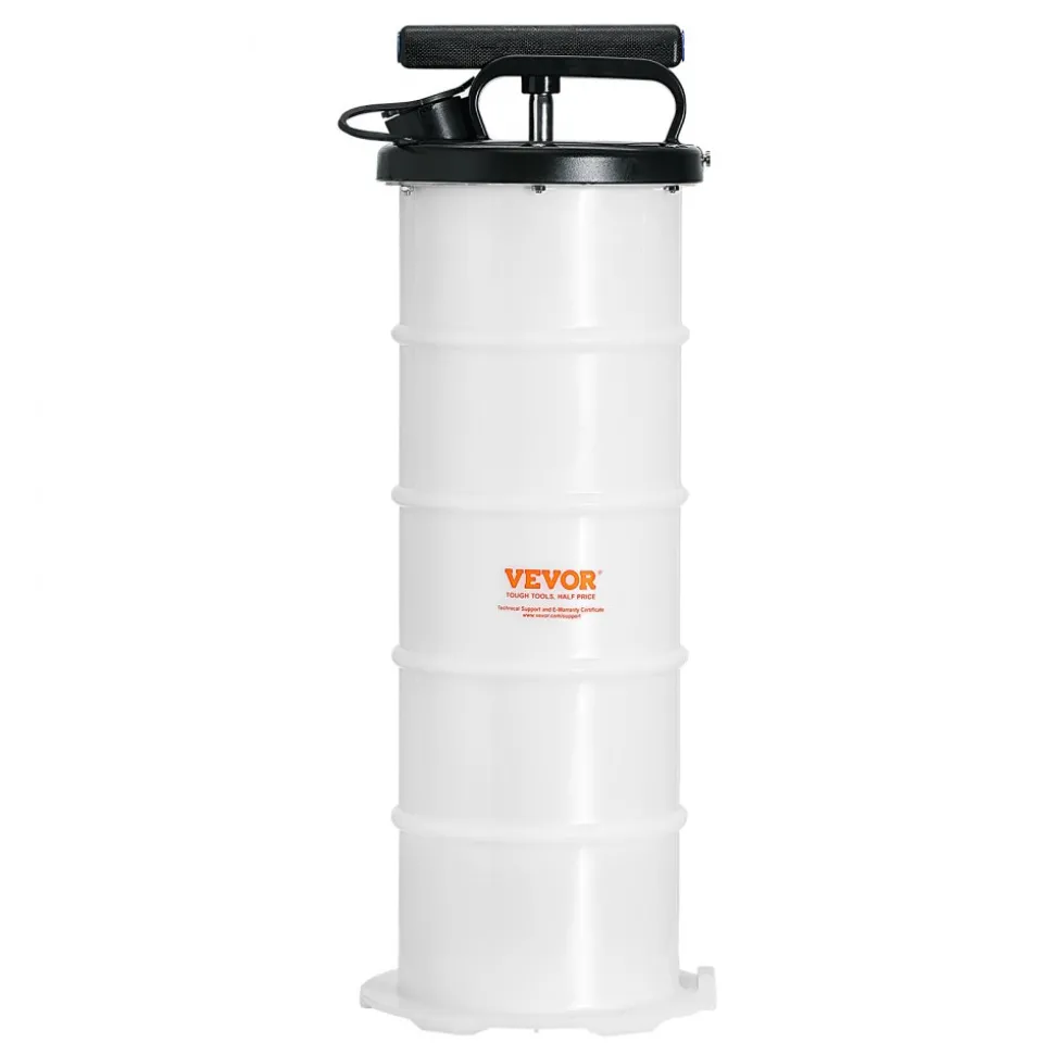 VEVOR Fluid Extractor, 1.74 Gallons (6.5 Liters), Manual Hand-Operated Oil Changer Vacuum Fluid Extractor with Dipstick and Hose, Oil Extractor Change Pump for Automotive Fluids Vacuum Evacuation