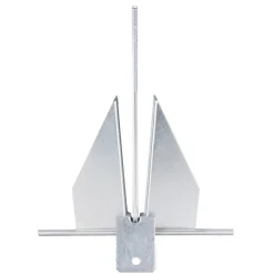 VEVOR Fluke Style Anchor Kit, 8.5 LBS Hot-Dipped Galvanized Steel Fluke Anchor with 7.9' Chain, 75' Rope and Two 0.4" Shackles, Marine Boat Anchor for Small Vessels Under 18', Seas, Rivers and Shores