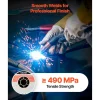 VEVOR Flux Core MIG Welding Wire, E71T-11 0.035-inch 10 LBS, Gasless Mild Steel Welding Wire with Low Spatter for All Position Arc Welding, Self-Shielded for Outdoor Use