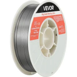 VEVOR Flux Core MIG Welding Wire, E71T-11 0.035-inch 10 LBS, Gasless Mild Steel Welding Wire with Low Spatter for All Position Arc Welding, Self-Shielded for Outdoor Use