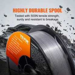 VEVOR Flux Core Welding Wire, E71T-GS 0.030-inch 10LBS, Gasless Mild Steel MIG Welding Wire with Low Splatter for All Position Arc Welding and Outdoor Use