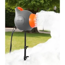 VEVOR Foam Machine, 115 W Party Foam Cannon, Portable Foam Maker with a Tripod Stand, Powerful Foam Party Machine, for Backyard, Pool, Outdoor Events, Birthdays, Celebrations and Party, Grey & Orange