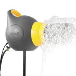 VEVOR Foam Machine, 115 W Party Foam Cannon, Portable Foam Maker with a Tripod Stand, Powerful Foam Party Machine, for Backyard, Pool, Outdoor Events, Birthdays, Celebrations and Party, Grey & Yellow