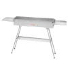 VEVOR Foldable Charcoal Grill, 250 sq.in. Portable Charcoal Barbecue Grill with Liftable Charcoal Tray & Side Tables, Brushed Stainless Steel BBQ Cooking Grills for Outdoor Camping Backyard Parties