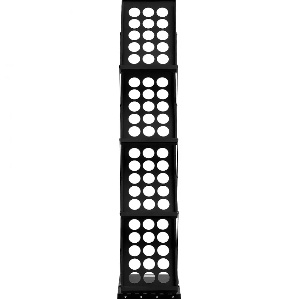 VEVOR Foldable Magazine Display Rack, 4-Tier Brochure Literature Display Stand, Portable Catalog Brochure Holder Stand with Carrying Bag for Office Trade Show Exhibitions, 4 Pockets