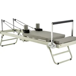 VEVOR Foldable Pilates Reformer, Pilates Workout Machine for Home Gym Studio Use, Pilates Bed with Dual Resistance- Spring & Cord, Reformer Set for Advanced Users and Beginners, Up to 400 LBS