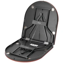 VEVOR Foldable Poker Table, 8 Player 72 in Folding Casino Leisure Table with Padded Rails and Cup Holders, Oval Portable Game Tables with Felt & Metal Legs, for Texas Hold'em Game and Blackjack