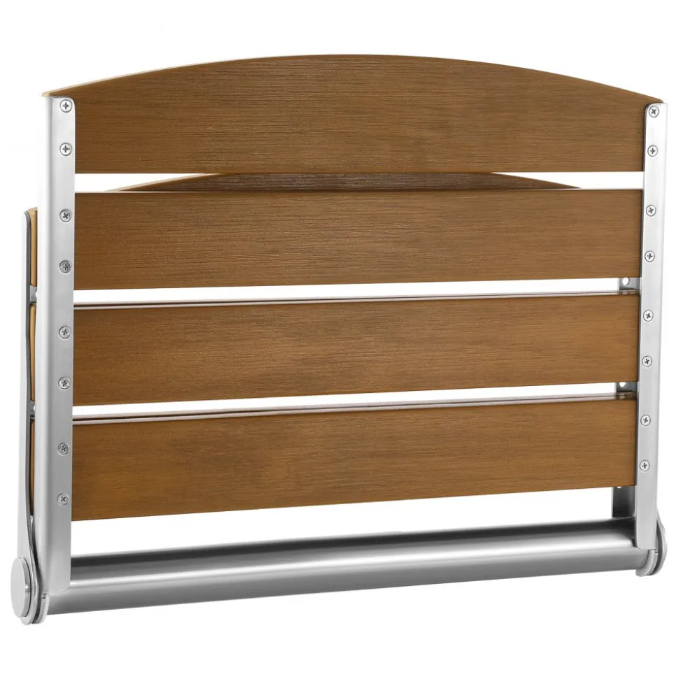 VEVOR Foldable Shower Seat Wall Mounted, 17.7" Folding Shower Bench with Supportive Backrest, Fold-Down Bathroom Corridor Seat with Stainless Steel Frame for Adults Seniors, 400LBS Loading