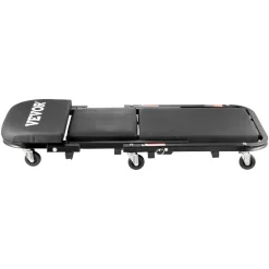 VEVOR Foldable Z Garage Creeper, 40 in, 450 lbs Load Capacity Rolling Folding Mechanic Creeper Stool, with 6 Universal Wheels Padded Seat Steel Frame, Lay Down or Sit Chair for Garage Shop or Home