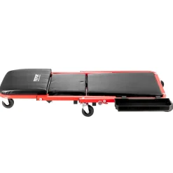 VEVOR Foldable Z Garage Creeper, 36 in, 300 lbs Load Capacity Rolling Folding Mechanic Creeper Stool, with 6 Wheels Tool Tray Padded Seat Steel Frame, Lay Down or Sit Chair for Garage Shop or Home