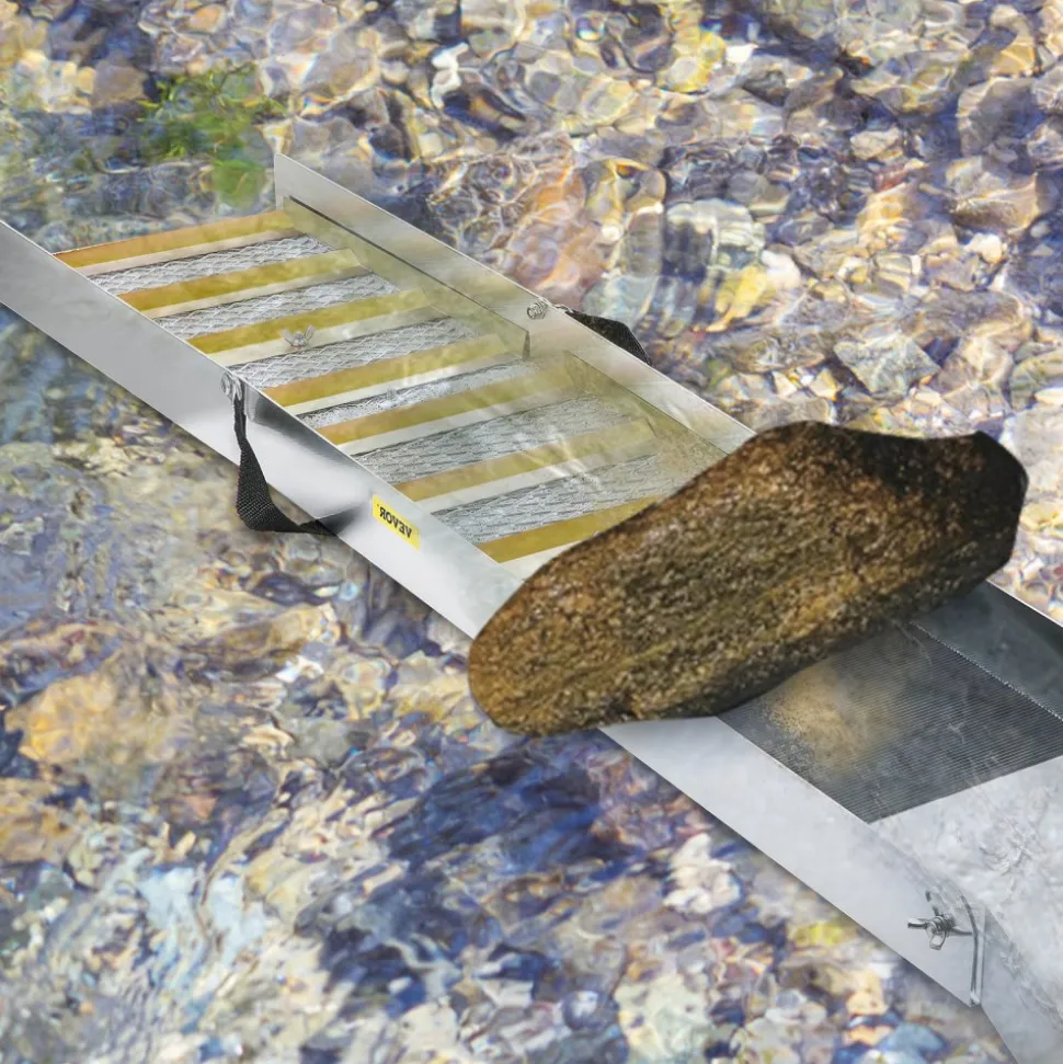 VEVOR Folding Aluminum Alloy Sluice Box, Compact 50" Sluice Boxes for Gold, Lightweight Gold Sluice Equipment, Portable Sluice Boxes with Miner's Moss, River, Creek, Gold Panning, Prospecting, Dredgin