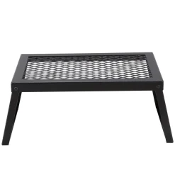 VEVOR Folding Campfire Grill, Heavy Duty Steel Mesh Grate, 18