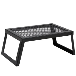 VEVOR Folding Campfire Grill, Heavy Duty Steel Mesh Grate, 18