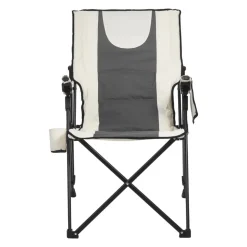 VEVOR Folding Camping Chair, 3 Reclining Positions, Outdoor High Back Camping Chair, 260lbs Weight Capacity, Full Padded Beach Chairs with Armrest & Headrest, Portable Lawn Chairs for Sports Travel