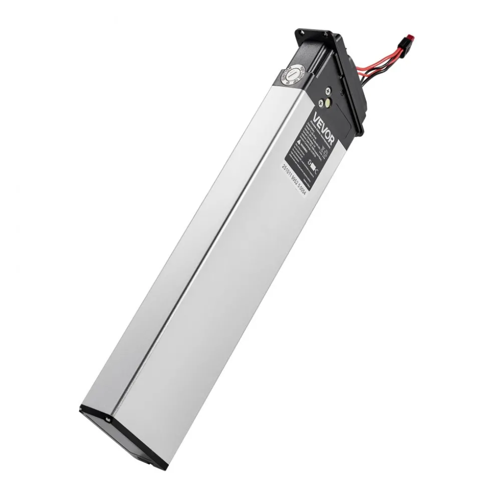 VEVOR Folding Ebike Battery, 48V 10.4Ah Electric Bike Lithium Battery Pack with BMS, 3A Charger, Lock for 1000W E-Bike Motor, Detachable Electric Bicycle Replacement Kit with Handle & Discharge Socket