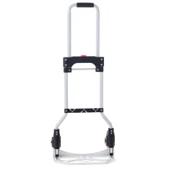 VEVOR Folding Hand Truck and Dolly, 176 lbs Capacity, Aluminum Foldable Cart, Heavy-Duty Luggage Trolley Cart with Telescoping Handle and PP+TPR Wheels for Home, Office, Shopping, Travel