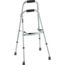 VEVOR Folding Hemi Walker, One Arm Folding Walker for Seniors with 6-Level Adjustable Height, Lightweight Aluminum | Side One-Hand Style Mobility Aid for Elderly Handicapped Disabled, Up to 350LBS