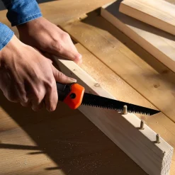 VEVOR Folding Jab Saw, 5 in Foldable Jab Saw with Soft Grip Handle, Folding Drywall Saw with Triple Ground Teeth and Sharp Tip, for Drywall, Wood, PVC Pipes, Cement Board, Thin Sheets, Wall Panels