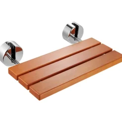 VEVOR Folding Teak Shower Seat, 20.1