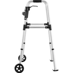 VEVOR Folding Walker, 2-Button Foldable Walker with 5
