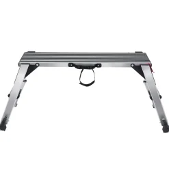 VEVOR Folding Work Platform, 660 lbs Load Capacity, Aluminum Drywall Stool Ladder, Heavy Duty Work Bench w/ Non-Slip Feet, Ideal for Washing Vehicles, Cleaning, Painting, Decorating