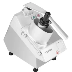 VEVOR Food Processor & Vegetable Chopper, 2 Feeding Holes Food-Grade Stainless Steel Food Processor Chopper with Detachable 6 Blades, 3mm/5mm/7mm/10mm Shredder, 2mm/4mm Slicer, for Vegetables, Fruit