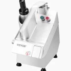 VEVOR Food Processor & Vegetable Chopper, 2 Feeding Holes Food-Grade Stainless Steel Food Processor Chopper with Detachable 6 Blades, 3mm/5mm/7mm/10mm Shredder, 2mm/4mm Slicer, for Vegetables, Fruit