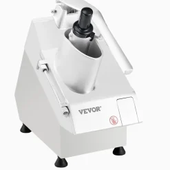 VEVOR Food Processor & Vegetable Chopper, 2 Feeding Holes Food-Grade Stainless Steel Food Processor Chopper with Detachable 6 Blades, 3mm/5mm/7mm/10mm Shredder, 2mm/4mm Slicer, for Vegetables, Fruit