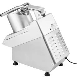 VEVOR Food Processor & Vegetable Chopper, 2 Feeding Holes Food-Grade Stainless Steel Food Processor Chopper with Detachable 6 Blades, 3mm/5mm/7mm/10mm Shredder, 2mm/4mm Slicer, for Vegetables, Fruit