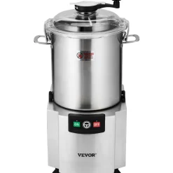 VEVOR Food Processor & Vegetable Chopper, 19 Quart Food-Grade Stainless Steel Food Processor Chopper with S-Curve Blade and Scraper, Ideal for Chopping Vegetables, Fruit, Grains, Nuts