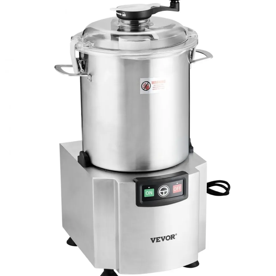 VEVOR Food Processor & Vegetable Chopper, 19 Quart Food-Grade Stainless Steel Food Processor Chopper with S-Curve Blade and Scraper, Ideal for Chopping Vegetables, Fruit, Grains, Nuts