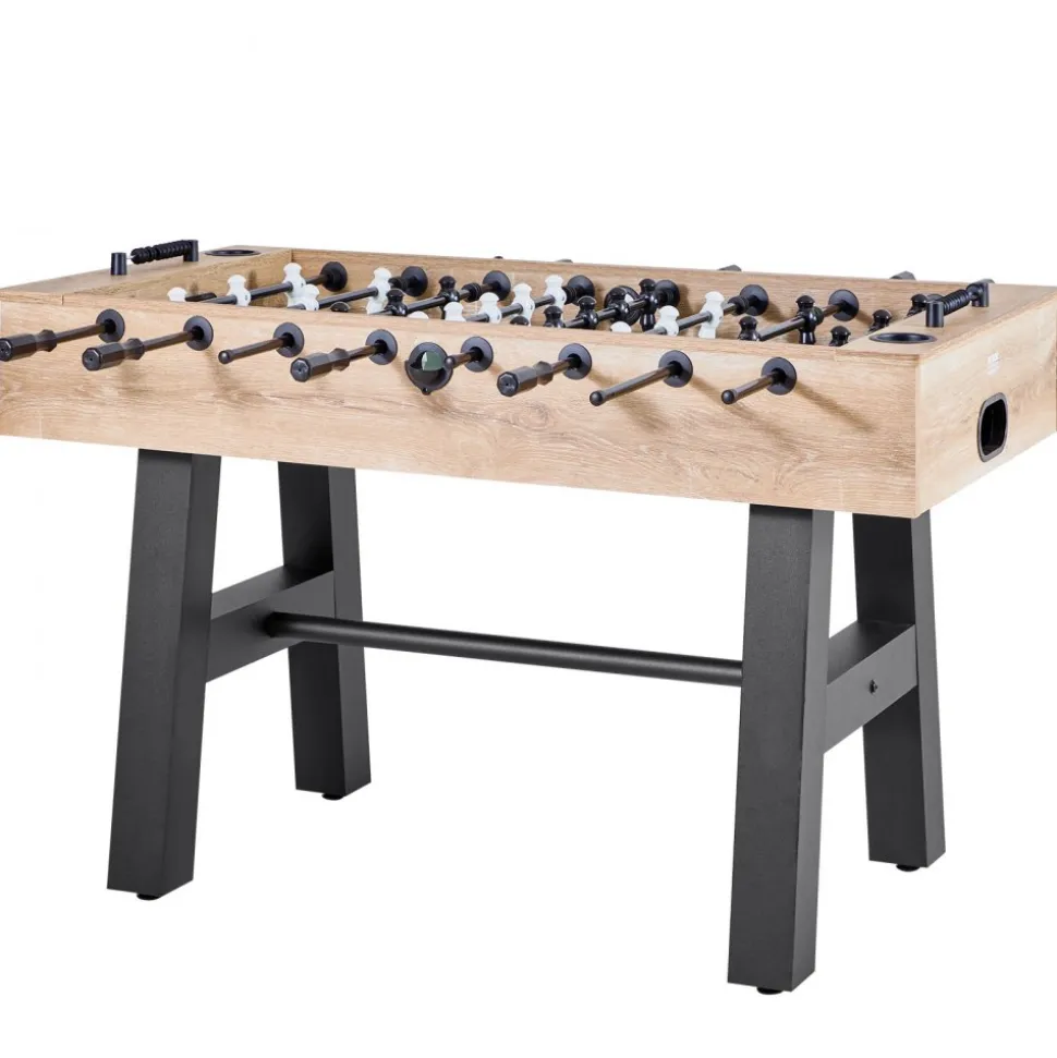 VEVOR Foosball Table, 55 inch Standard Size Table, Indoor Full Size Foosball Tables for Home, Family, and Game Room, Durable Soccer Set, Includes 4 Balls, Score Keeper, and 2 Cup Holders