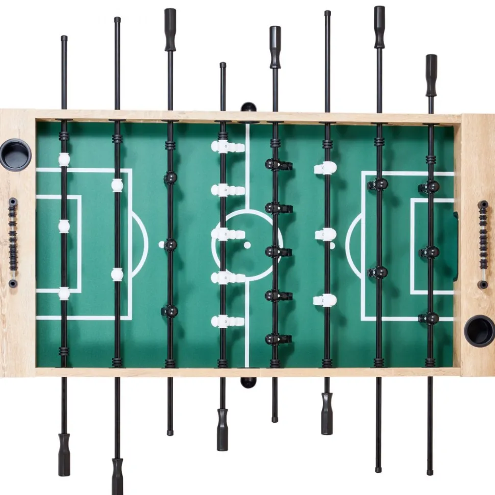 VEVOR Foosball Table, 55 inch Standard Size Table, Indoor Full Size Foosball Tables for Home, Family, and Game Room, Durable Soccer Set, Includes 4 Balls, Score Keeper, and 2 Cup Holders