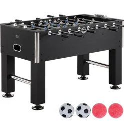 VEVOR Foosball Table, 55 inch Standard Size Foosball Table, Indoor Full Size Foosball Table for Home, Family, and Game Room, Soccer with Foosball Table Set, Includes 4 Balls and 4 Cup Holders