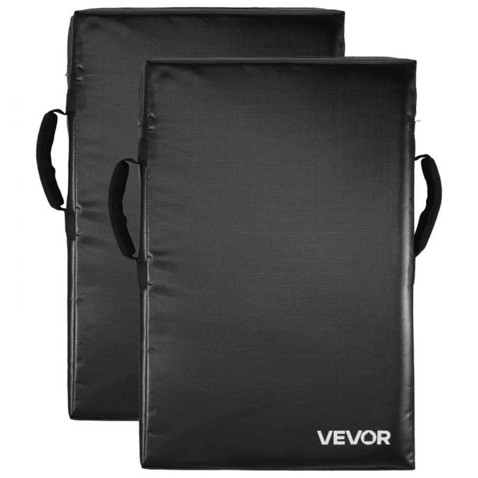 VEVOR Football Blocking Dummy, 24x16 in Blocking Pads, Kick Shield Pad with Handles, High-Density Sponge Tackle Dummies, Heavy Duty Training Equipment for Basketball Hockey Lacrosse, Black, 1PCS
