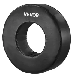 VEVOR Football Tackle Wheel, Football Tackling Dummy, Waterproof PVC and High-Density Sponge Tackle Ring, Dummies Training Equipment with Straps, for Blocking, Hitting Drills and Practice, Black, 1PCS
