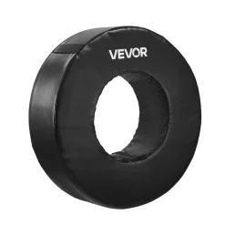 VEVOR Football Tackle Wheel, Football Tackling Dummy, Waterproof PVC and High-Density Sponge Tackle Ring, Dummies Training Equipment with Straps, for Blocking, Hitting Drills and Practice, Black, 1PCS