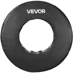 VEVOR Football Tackle Wheel, Football Tackling Dummy, Waterproof PVC and High-Density Sponge Tackle Ring, Dummies Training Equipment with Straps, for Blocking, Hitting Drills and Practice, Black, 1PCS