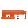 VEVOR Forklift Jib Boom Crane, 5500 lbs Capacity, Forklift Mobile Crane Lifting Hoist with 2 Hooks, Manual Telescopic 47.2-73.5 in, Boom Attachment Towing Handling Equipment for Warehouse & Factories