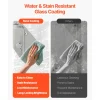 VEVOR Frameless Bathtub Shower Door, 34 in. W x 55 in. H, Half Shower Door for Bathtub, 180° Rotatable Tempered Glass Door, Half Shower Door with 1/4 in Tempered Glass Bathroom Shower Screen, Black