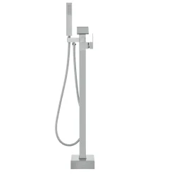 VEVOR Freestanding Bathtub Faucet, Floor Mount, Freestanding Tub Filler, Shower Mixer Taps, Two Water Modes, 360° Swivel Spout, for Bathing & Showering Pet Bathing Cleaning Drains Toilet Flushing