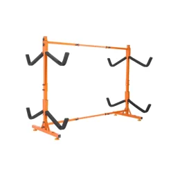 VEVOR Freestanding Kayak Storage Rack, Kayak Stand for 4 Kayak Canoe Paddleboard, Heavy-duty Steel Kayak Hanger Holder with Padded Arms and Adjustable Width, 220LBS Max Load, for Indoor Outdoor Garage
