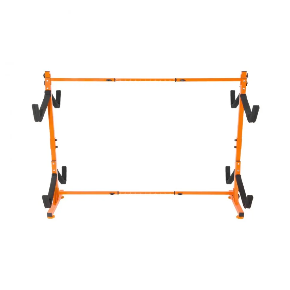 VEVOR Freestanding Kayak Storage Rack, Kayak Stand for 4 Kayak Canoe Paddleboard, Heavy-duty Steel Kayak Hanger Holder with Padded Arms and Adjustable Width, 220LBS Max Load, for Indoor Outdoor Garage