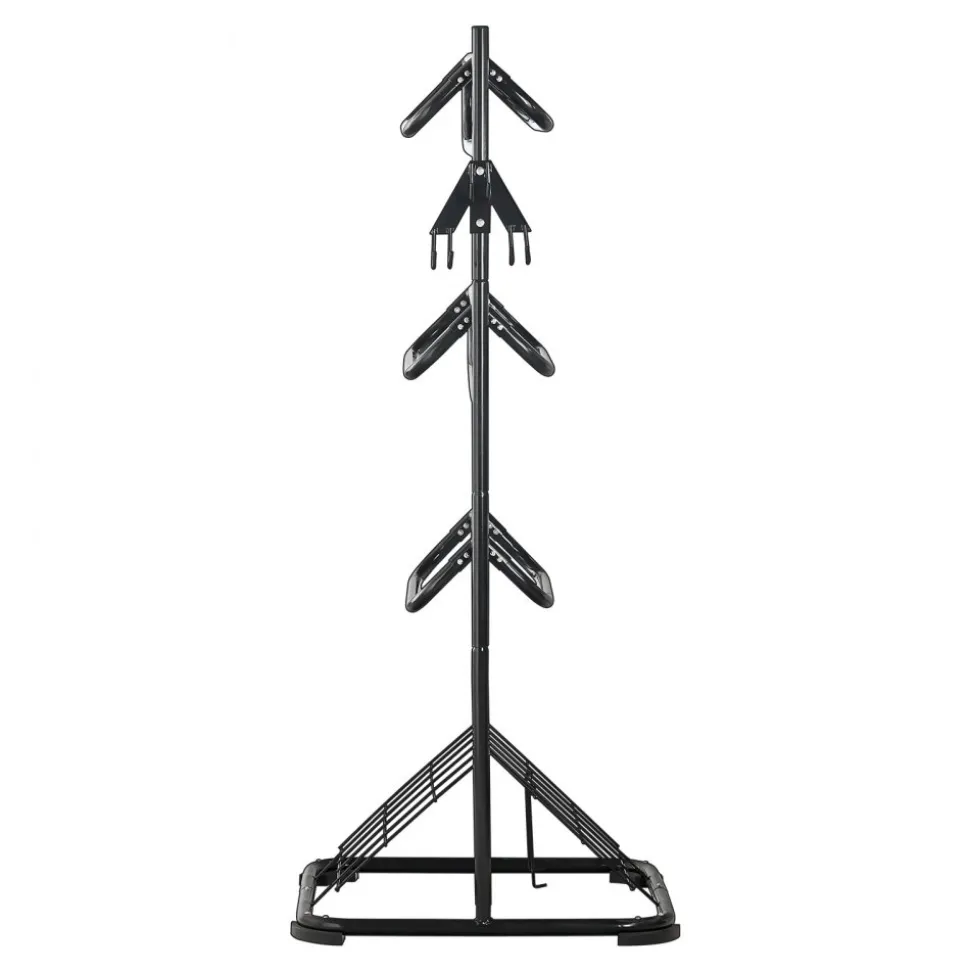 VEVOR Freestanding Saddle Stand, 30 x 30 x 68.5 in, 3 Tiers Saddle Rack, Heavy Duty Saddle Blanket Holder with Removable & Rotating Tiers, English & Western Saddle Rack for Tack Room Organization