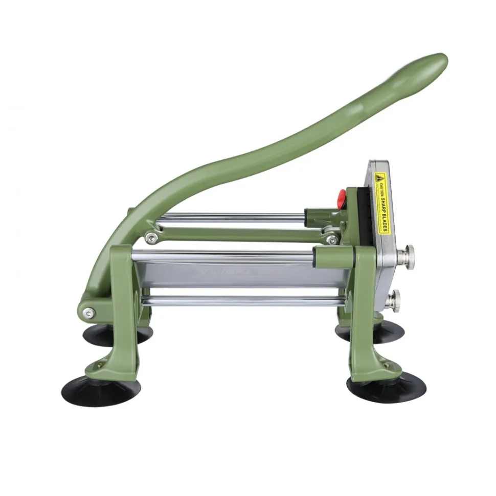 VEVOR French Fry Cutter, Potato Slicer with 1/2-Inch Stainless Steel Blade, Manual Potato Cutter Chopper with Suction Cups, Great for Potato, French Fries, Cucumber, Vegetables, Carrot