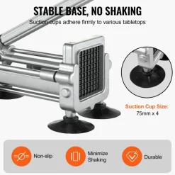 VEVOR French Fry Cutter, Potato Slicer with 1/2