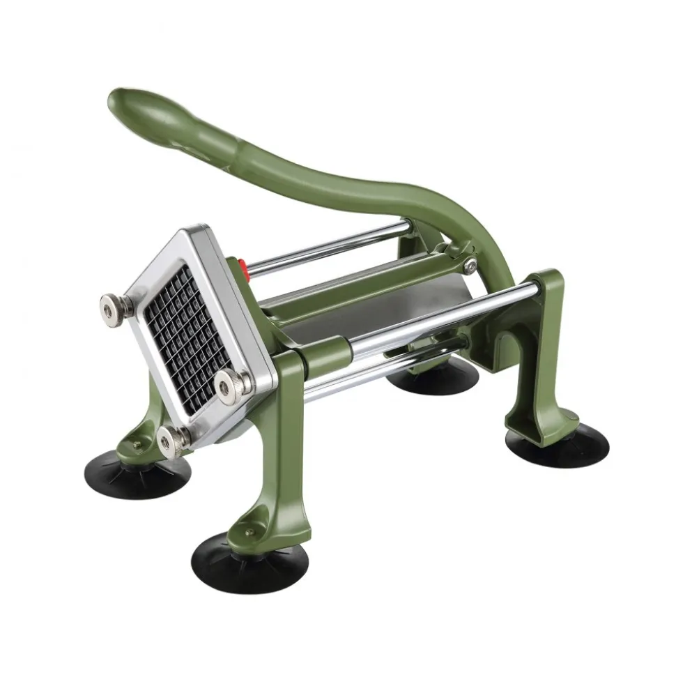 VEVOR French Fry Cutter, Potato Slicer with 1/2" 3/8" 1/4" Stainless Steel Blades, Manual Potato Cutter Chopper with Suction Cups, Great for Potato, French Fries, Cucumber, Vegetables, Carrot