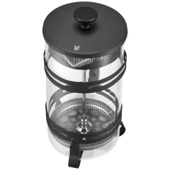 VEVOR French Press Coffee Maker, 34 Ounce 1 Liter Borosilicate Glass Coffee Press Tea Maker with Stainless Steel Filter, Large Glass French Presses Cold Brew for Camping Travel Home Kitchen, Silver